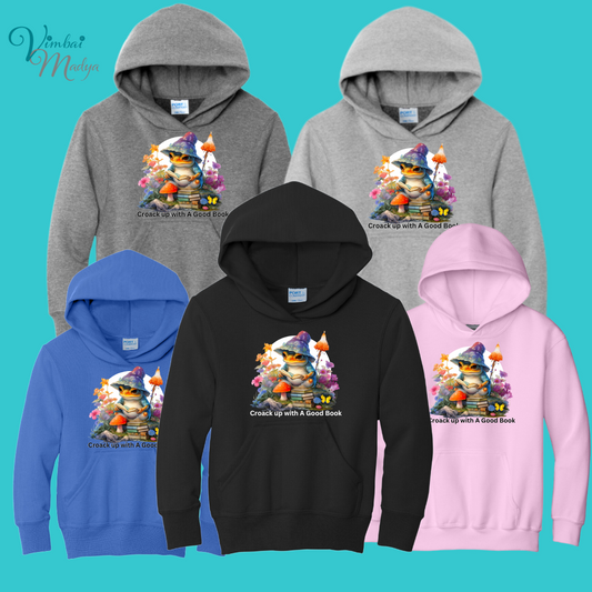 Youth Frog Mushroom Psychedelic  Kawaii Frog Sweater Hoodie :  frog and toad couples Gift  for Book lovers .Best Friend .  Fall Winter Essential