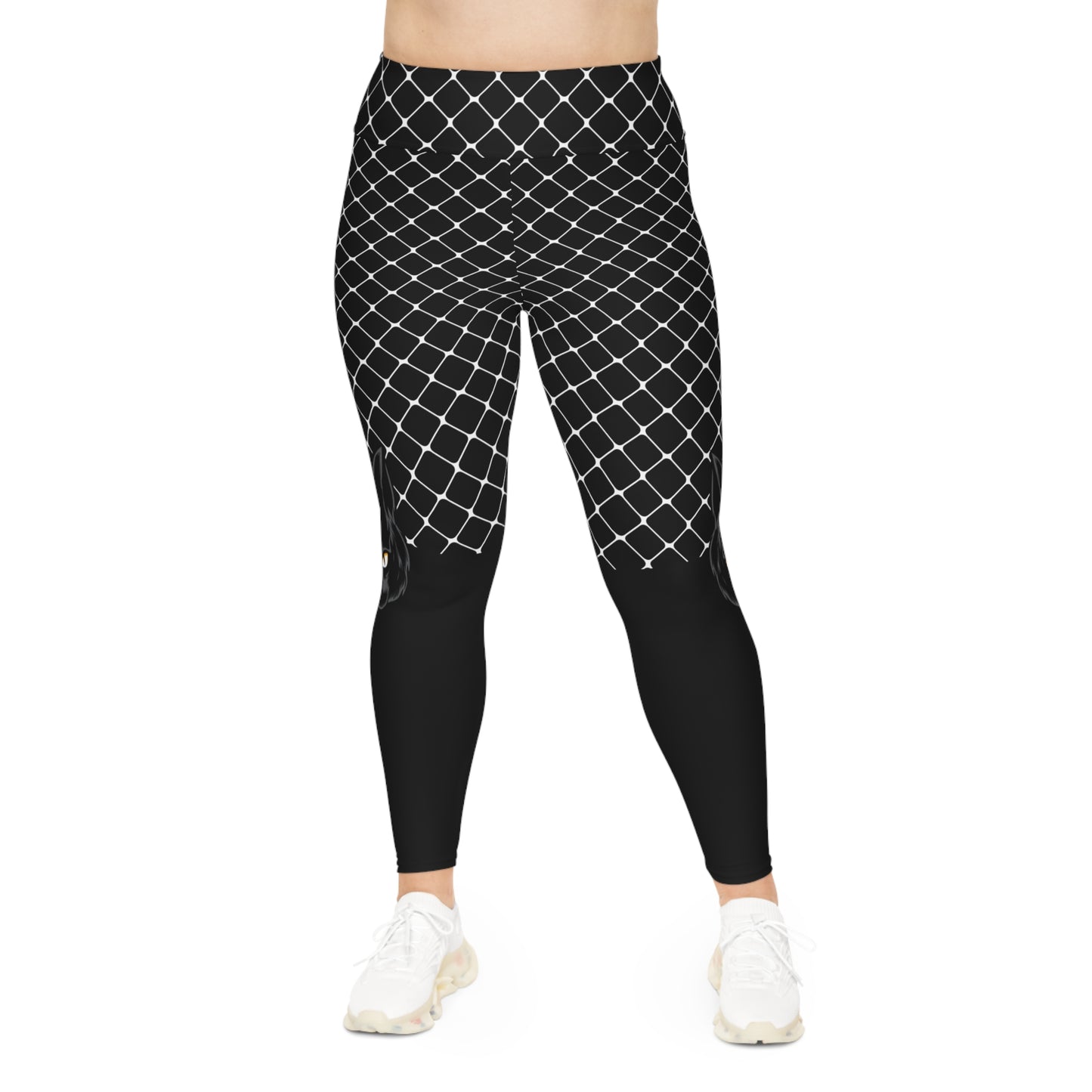 Gothic Plus Size Leggings One of a Kind Gift - Unique Workout Activewear tights for Mom fitness, Mothers Day, Girlfriend Christmas Gift