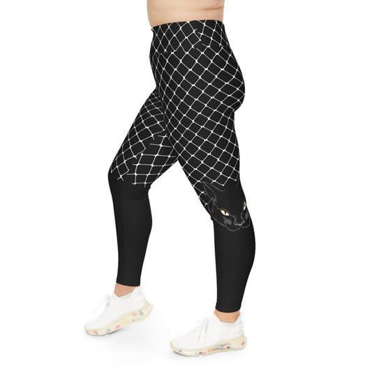Gothic Plus Size Leggings One of a Kind Gift - Unique Workout Activewear tights for Mom fitness, Mothers Day, Girlfriend Christmas Gift