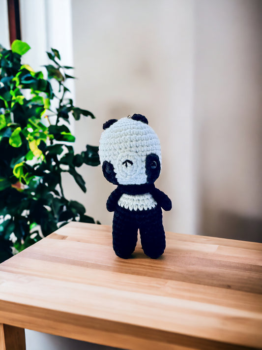 Crochet keychain Miniature amigurumi figurine for office desk decor, fidget sensory toy, unique gift for car dashboard . kawaii pocket  hug