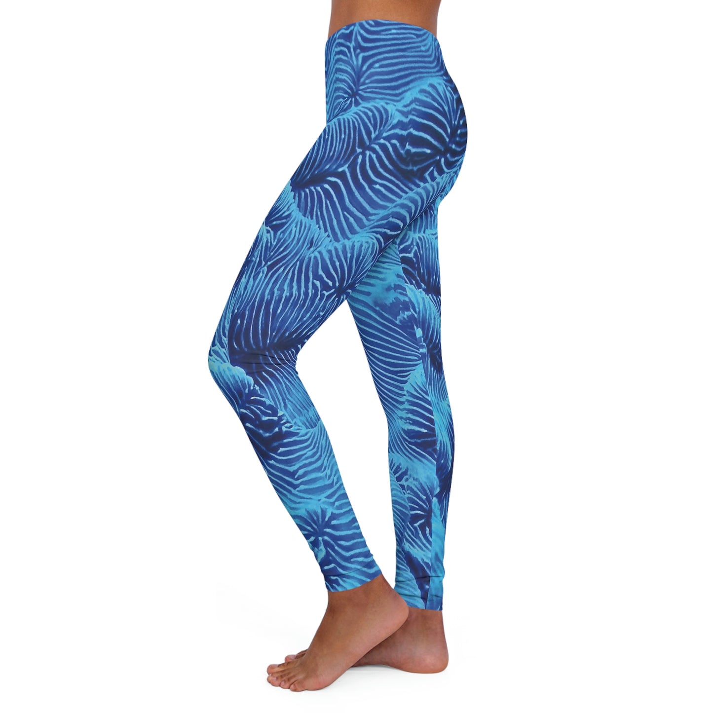 Beach Ocean Women Leggings, One of a Kind Gift - Unique Workout Activewear tights for Wife fitness, Mother, Girlfriend Christmas Gift