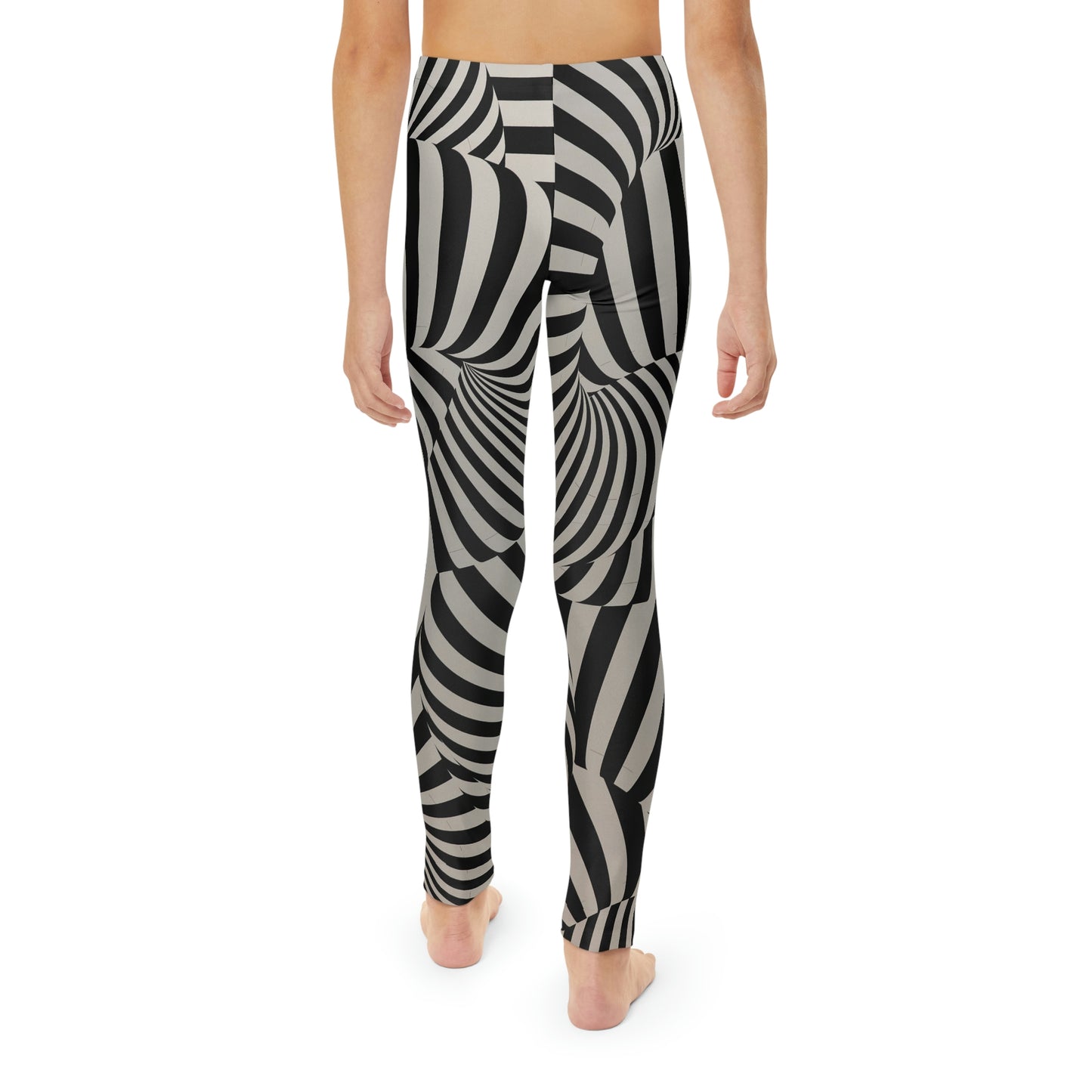Zebra Print animal kingdom, Safari Youth Leggings, One of a Kind Gift - Unique Workout Activewear tights for kids, Daughter, Niece Christmas Gift