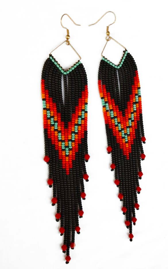 Handcrafted Beaded Fringe Earrings: Drop Dangle Style, Ideal for Summer, Weddings, and Special Gifts for Bridesmaids, Best Friends, and mothers