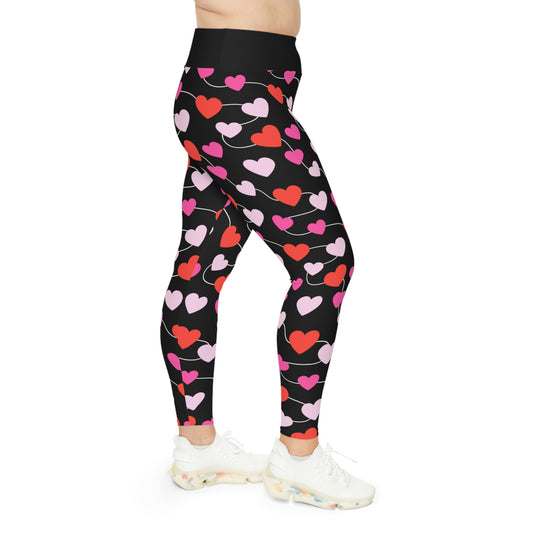 Valentines Day Gift For Her Plus Size Leggings . One of a Kind Workout Activewear tights for Mothers Day, Girlfriend, Gift for Her