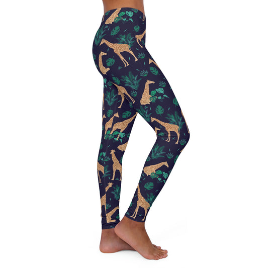 Giraffe animal kingdom, Safari Women Leggings, One of a Kind Gift - Unique Workout Activewear tights for Wife, Girlfriend, Mothers Day Gift