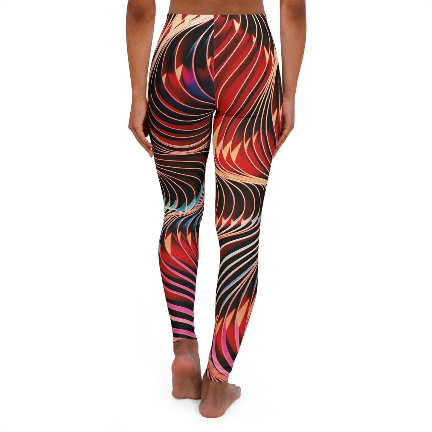 Abstract Women Leggings One of a Kind Workout Activewear for Wife Fitness, Best Friend, mom and me tights Christmas Gift