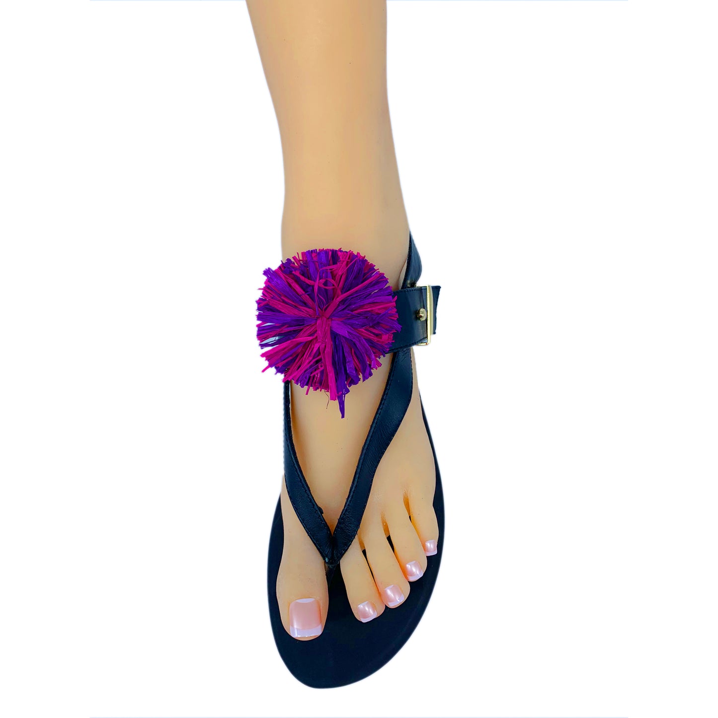 Raffia Shoe Clips