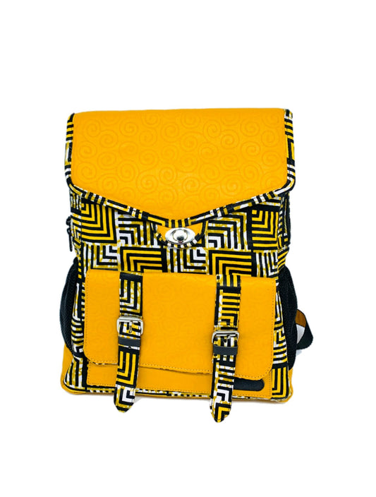 Cute  Backpack with Ankara African Fabric - Weekend Bag for Mom. Boho Tote or Cross Body Duffle , Daughter Birthday, Back to School Gift