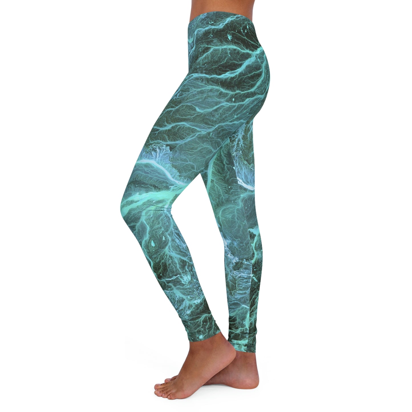 Night lights Galaxy Plus Size Leggings One of a Kind Gift - Unique Workout Activewear tights for Mom fitness, Mothers Day, Girlfriend Christmas