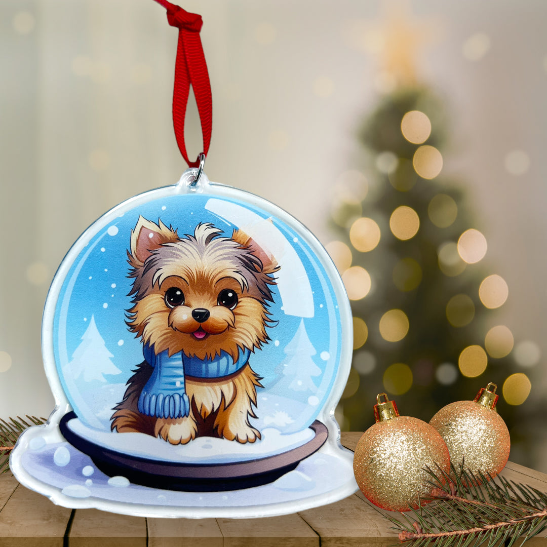 Acrylic Pet ornament, Christmas Ornament, Pet Memorial Ornament,Christmas Photo Ornament, Pet Portrait