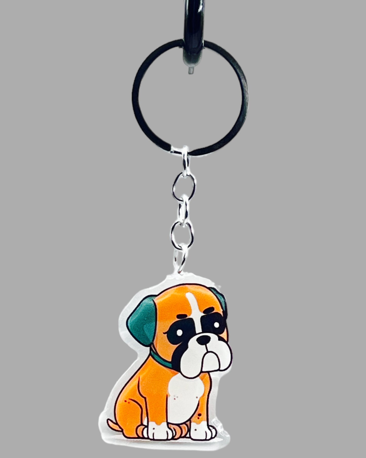 Boxer Dog Acrylic key chain