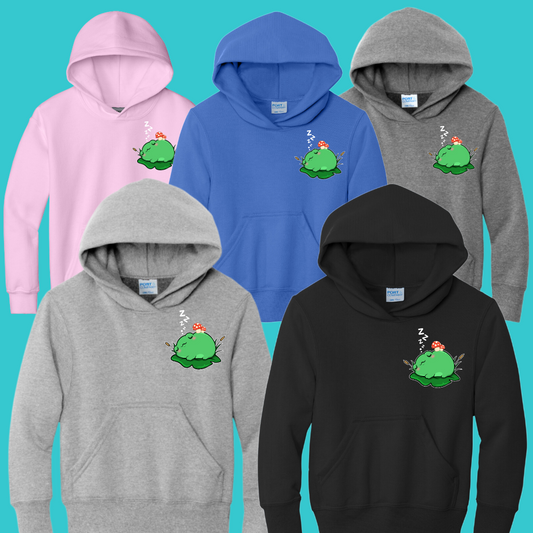 sleepy Frog  Youth Sweater Hoodie  : Perfect Birthday Gift & Fall Winter Essential  .  Trendy, Unisex Style for Your Best Friend's Wardrobe