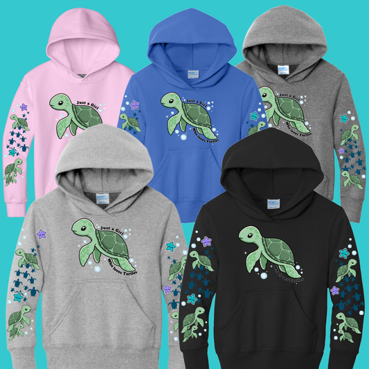 Just a girl who loves Turtles | Youth Hoodie