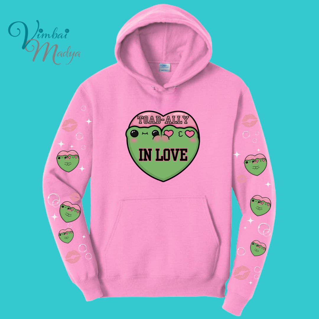 Kawaii Frog  Sweater Hoodie  : Perfect Mother's Day Gift & Fall Winter Essential  .  Trendy, Unisex Style for Your Best Friend's Wardrobe