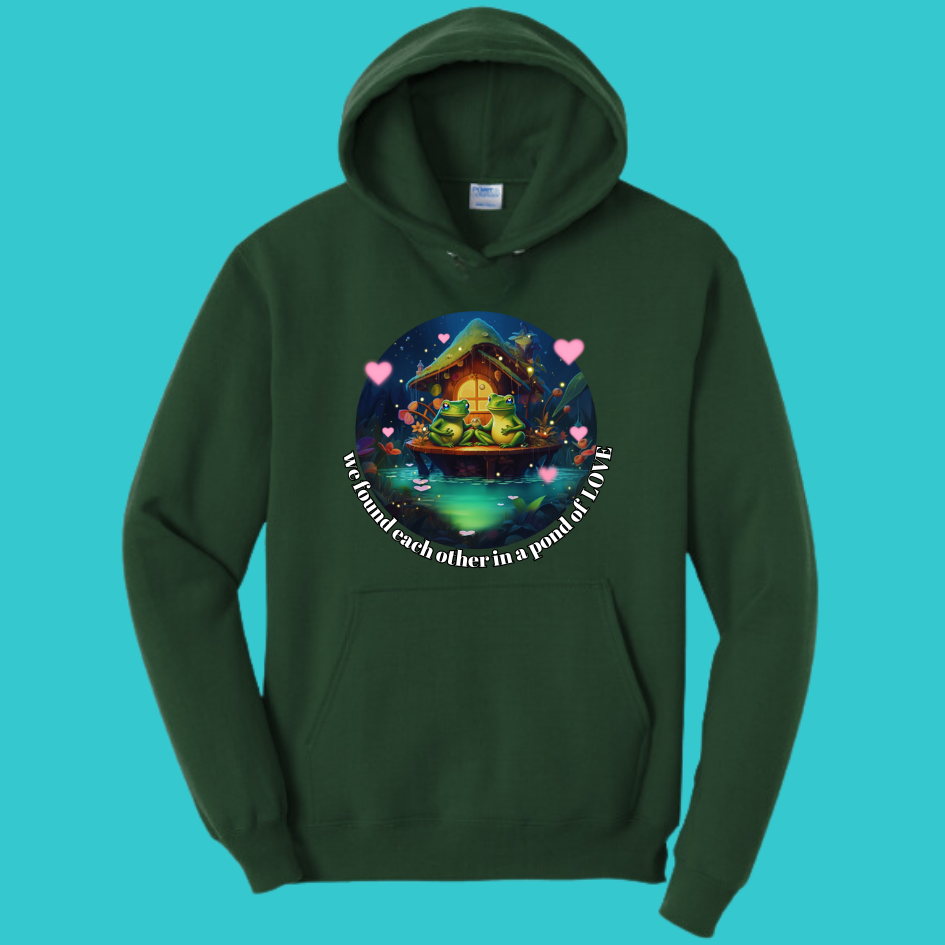 Unisex Kawaii Frog  Sweatshirt Hoodie  : Perfect Mother's Day Gift & Fall Winter Essential  .  Trendy Frog and Toad Unique Best Friend's gift