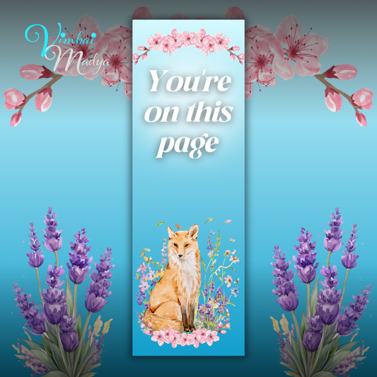Fox Cute Bookmarks for Book Lovers - Ideal for Readers, Reading Clubs and Bible Study . Granddaughter Back to School gift . Read the Banned