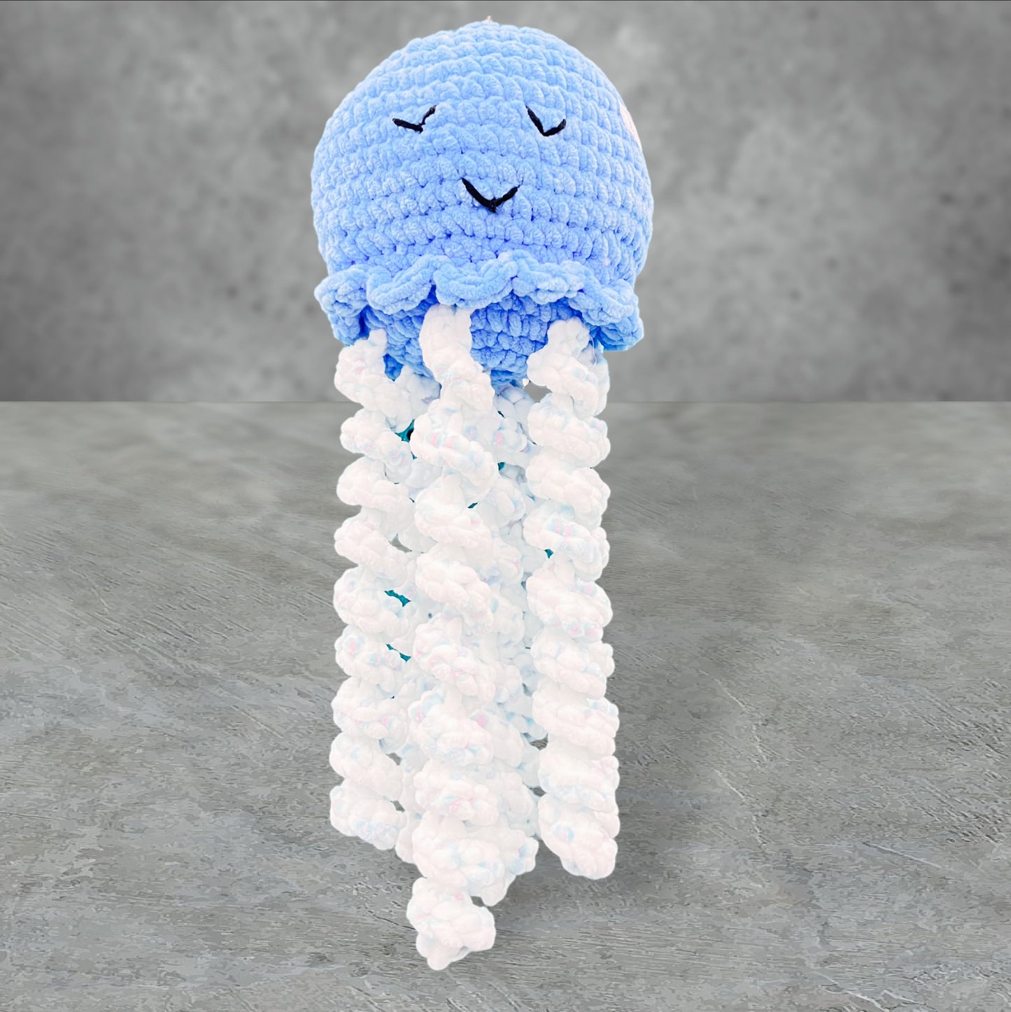 Jellyfish  Doll/ Toy Blue/ White bottom