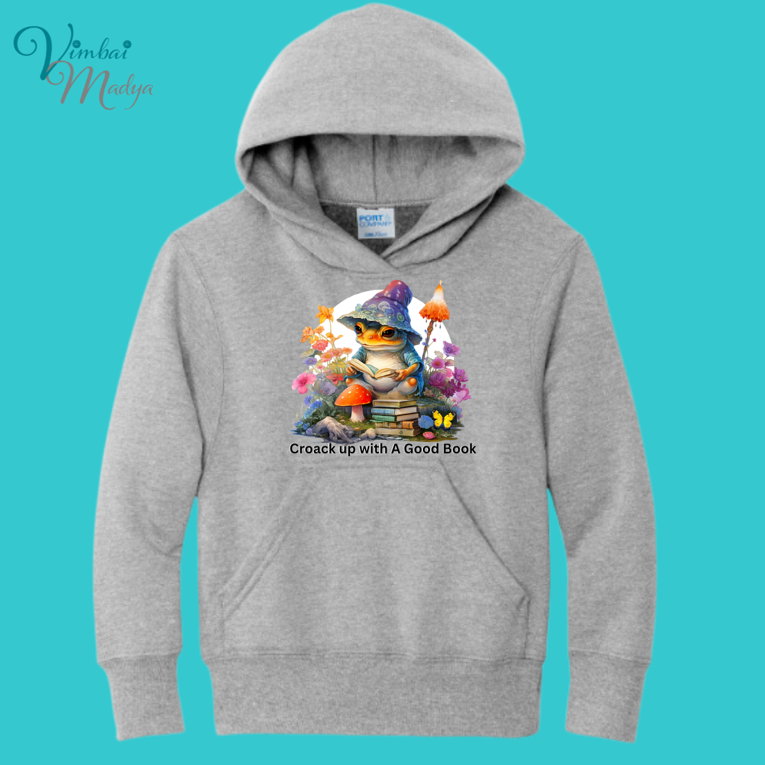 Croak up to a good book| Youth Hoodie