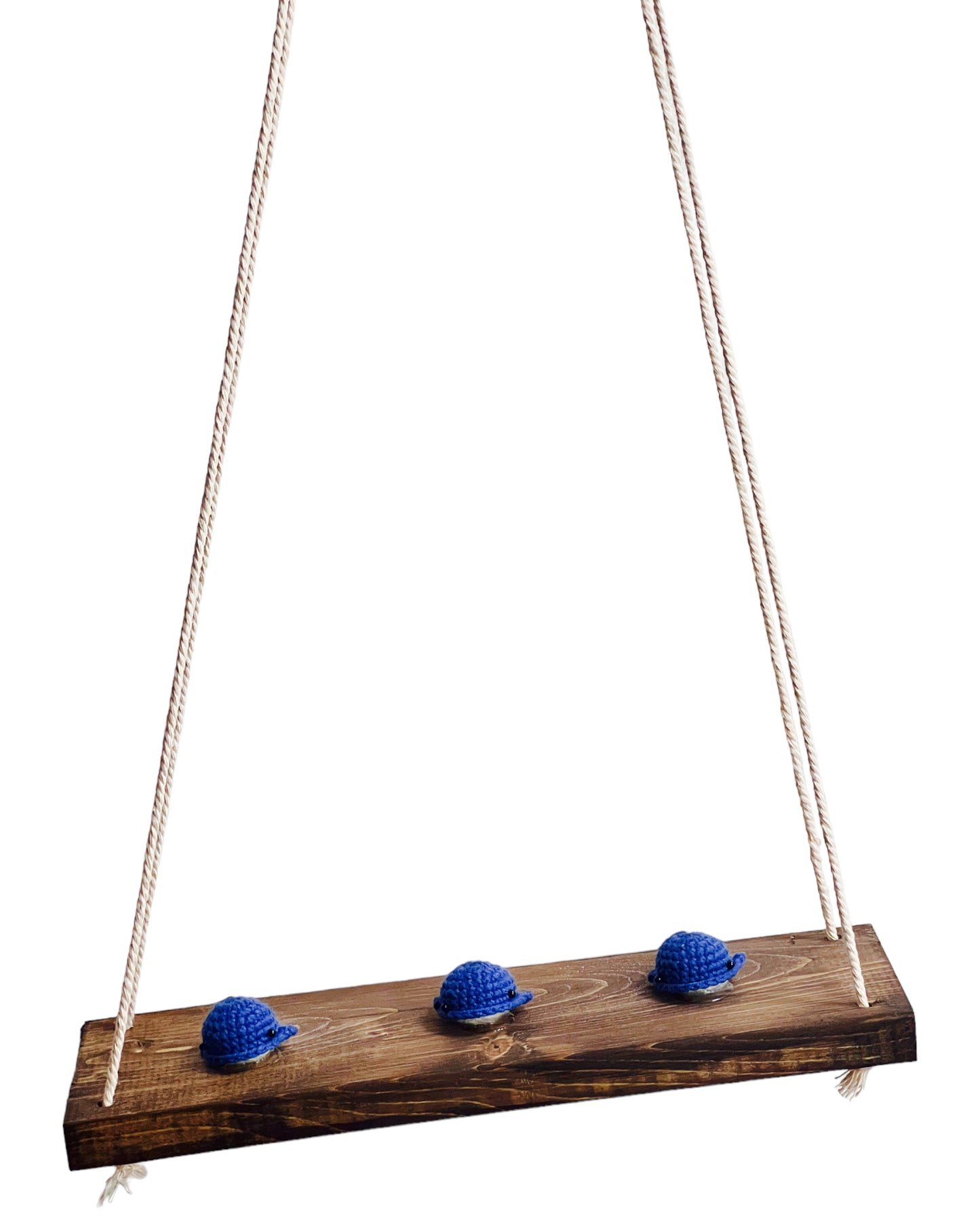 Whales on a swing  Hanging Wall Shelf