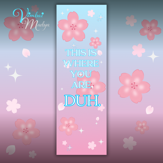 Cherry Blossom Cute Bookmarks for Book Lovers - Ideal for Readers, Reading Clubs and Bible Study . Teacher Appreciation . Sakura blossom flowers