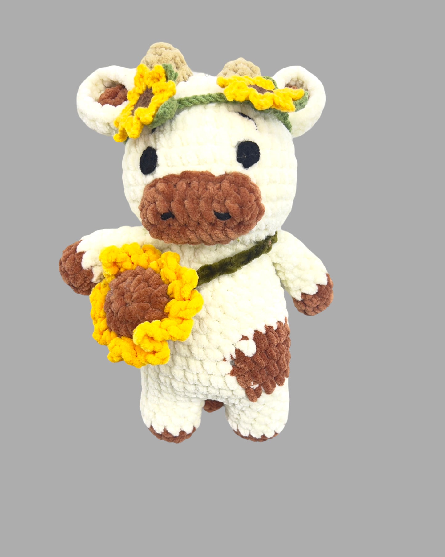 CowHandmade Crochet stuffed Doll for Montessori Play, Nursery Decor, and Baby Shower Gifts for Granddaughter, niece, nephew & grandson