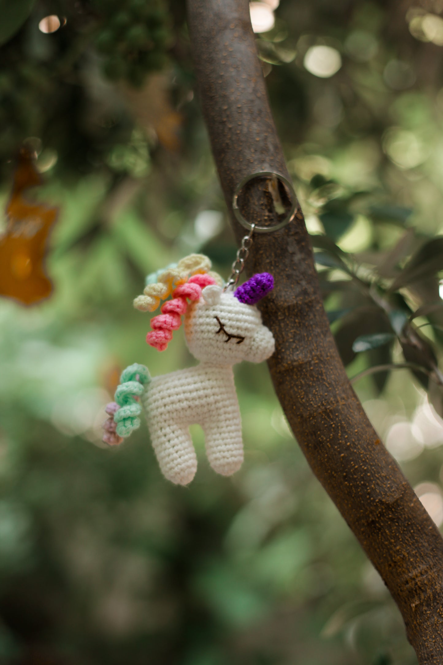 Unicorn Key Ring : Amigurumi Unicorn keychain, crochet keychain, Unicorn amigurumi, cute Unicorn keychain