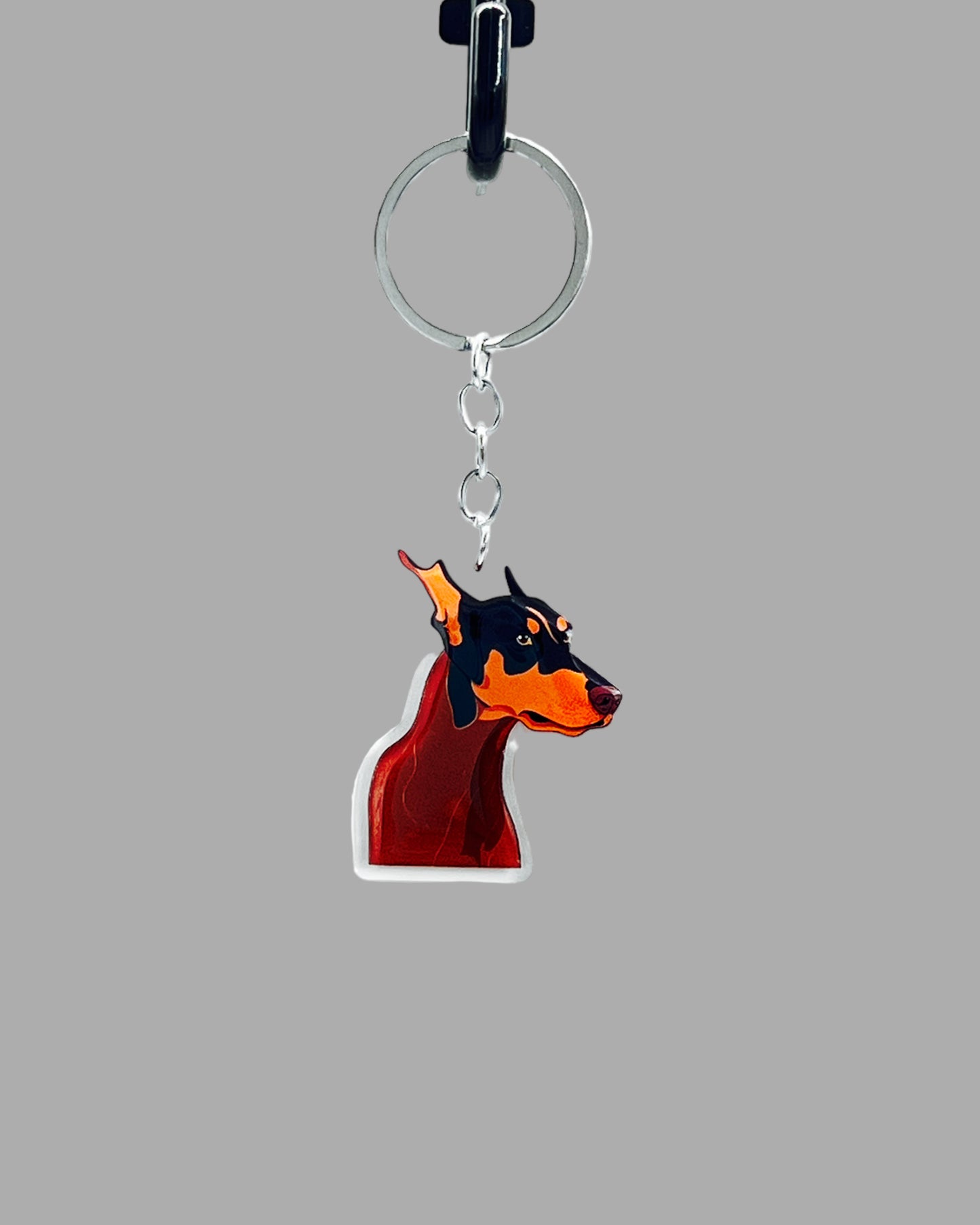 Doberman Pinscher Dog Acrylic key chain