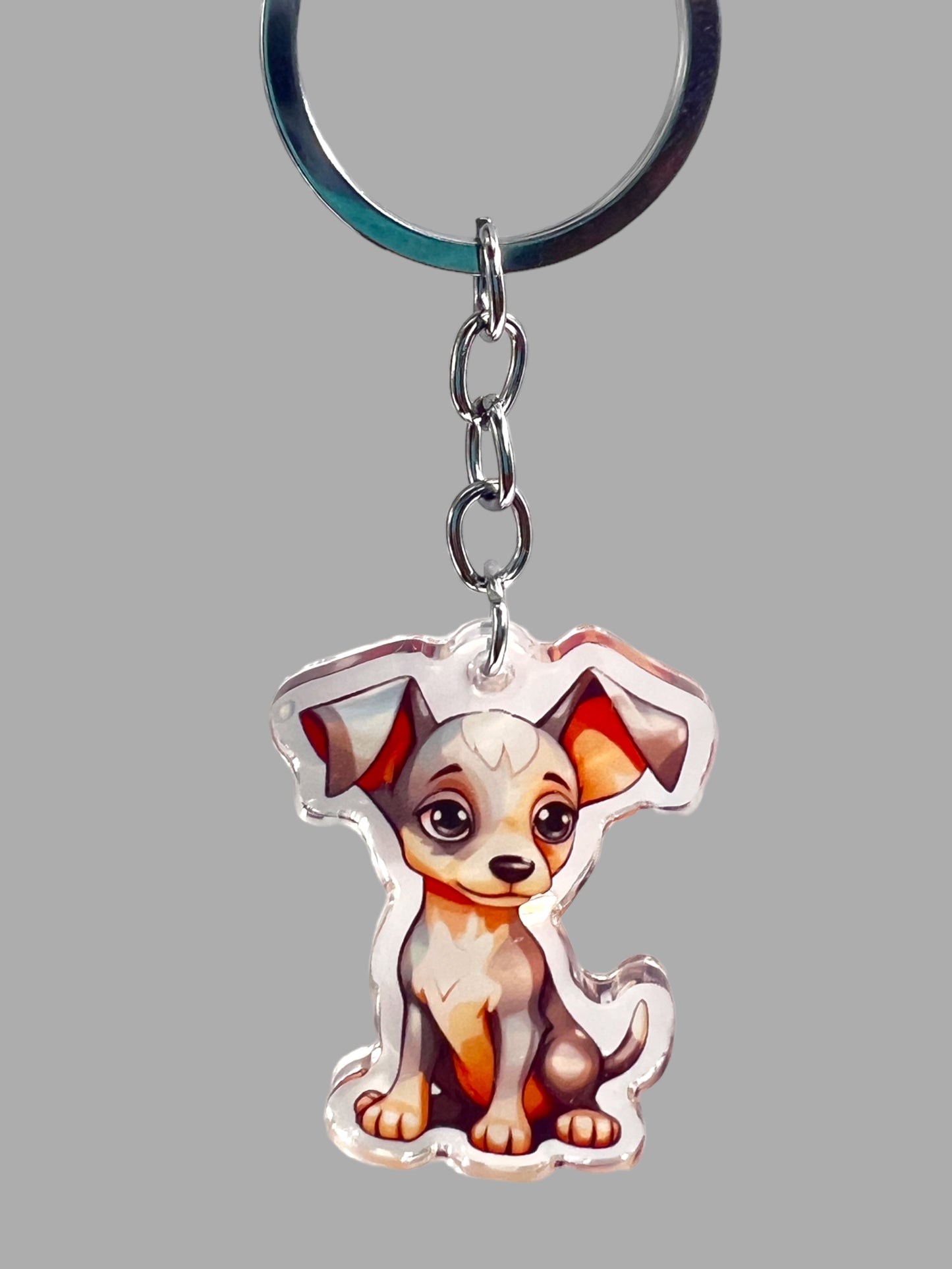Baby Iggy Dog Kawaii Acrylic Keychain