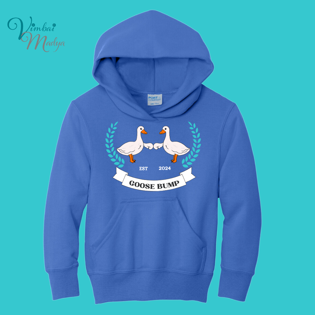 Youth Silly Goose Sweatshirt Unisex Clothing Kawaii  Hoodie : couples Gift .Best Friend Gift.  Fall Winter Essential