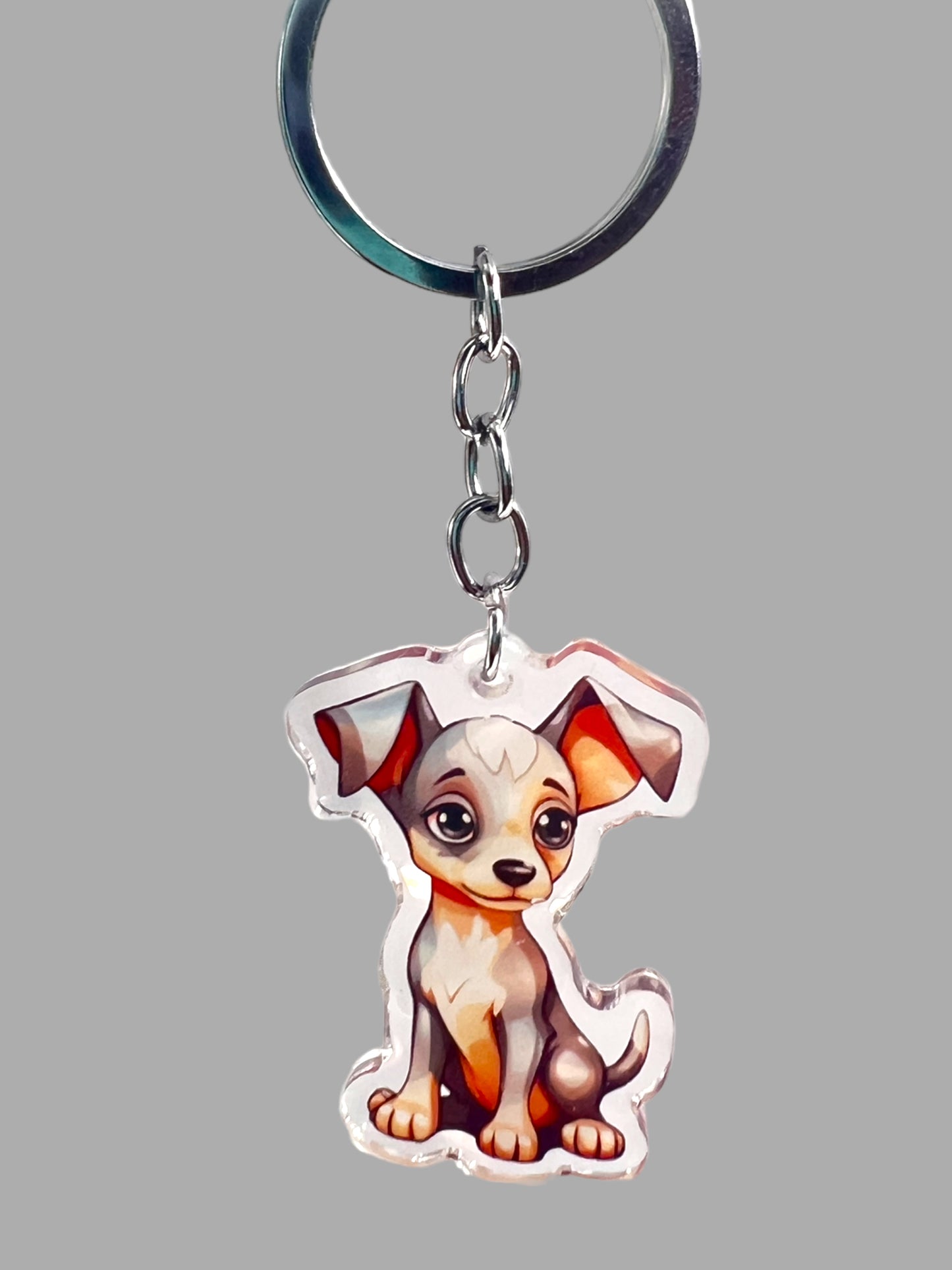 Baby Iggy Dog Kawaii Acrylic Keychain