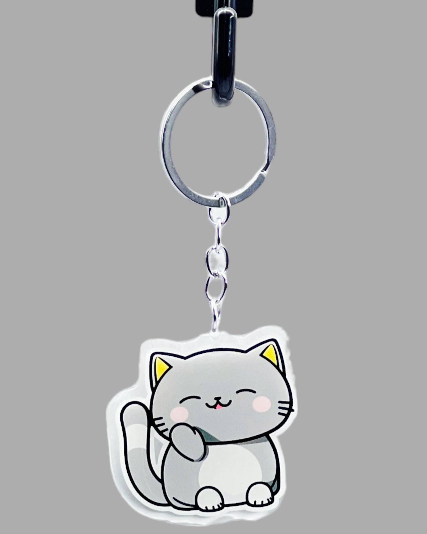 Chartreux Cat Acrylic key chain