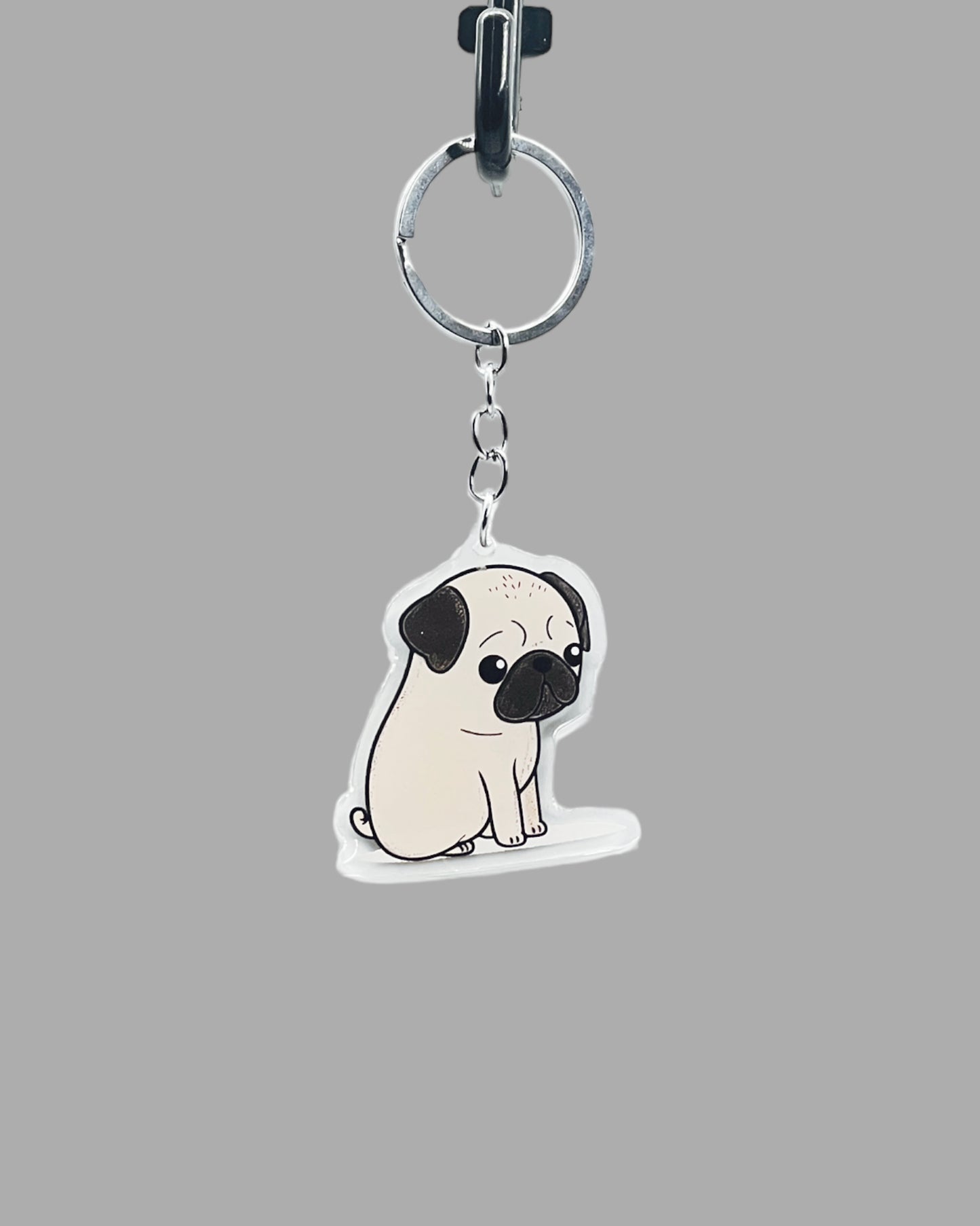 Pug Dog Acrylic key chain
