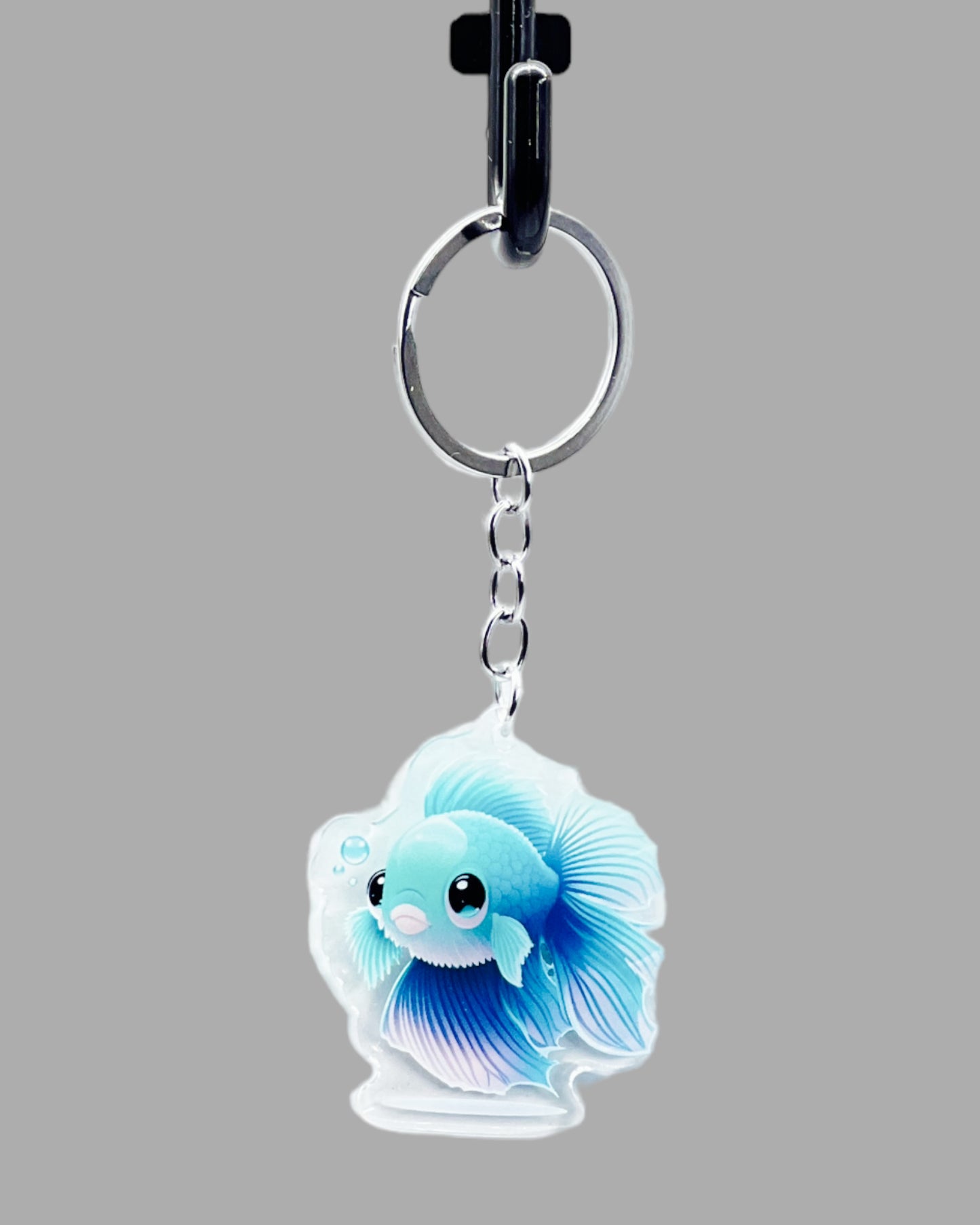 Beta Fish Sealife Acrylic keychain