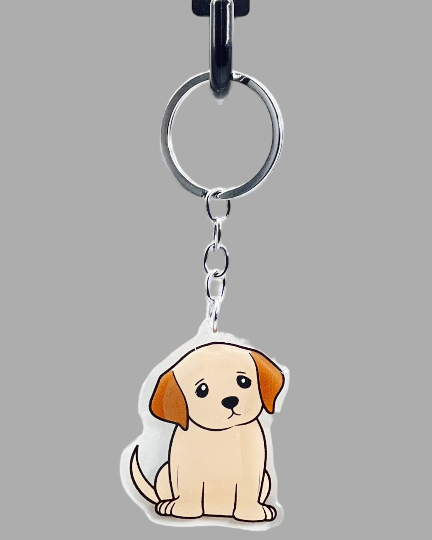 Golden Lab Dog Acrylic key chain