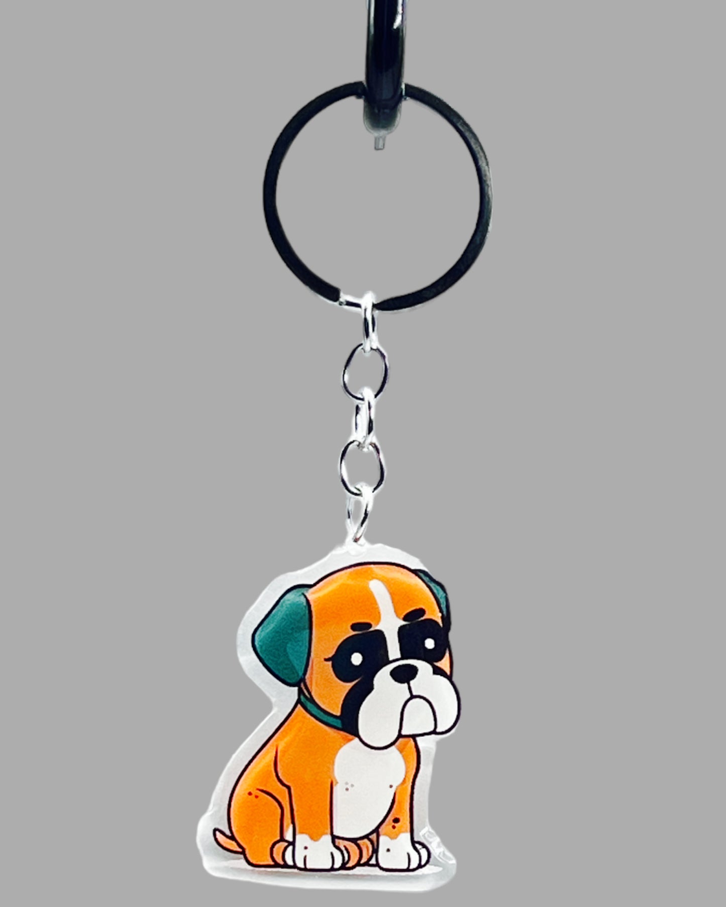 Boxer Dog Acrylic key chain