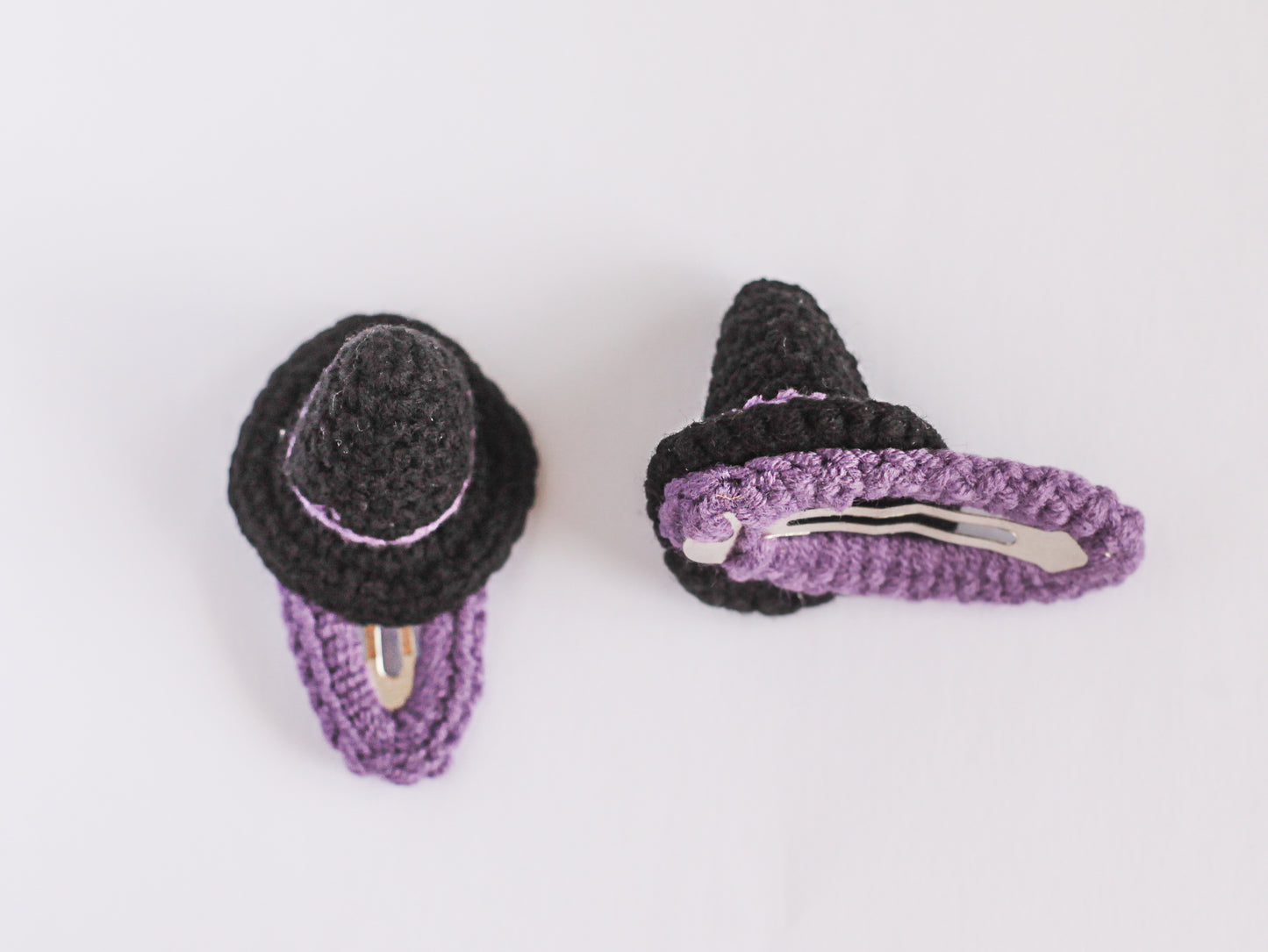 Crochet Trim Snap Hair Clips, Hair barrettes for kids