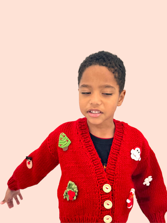Christmas Kids, Baby Sweater Cardigan Holiday outfit