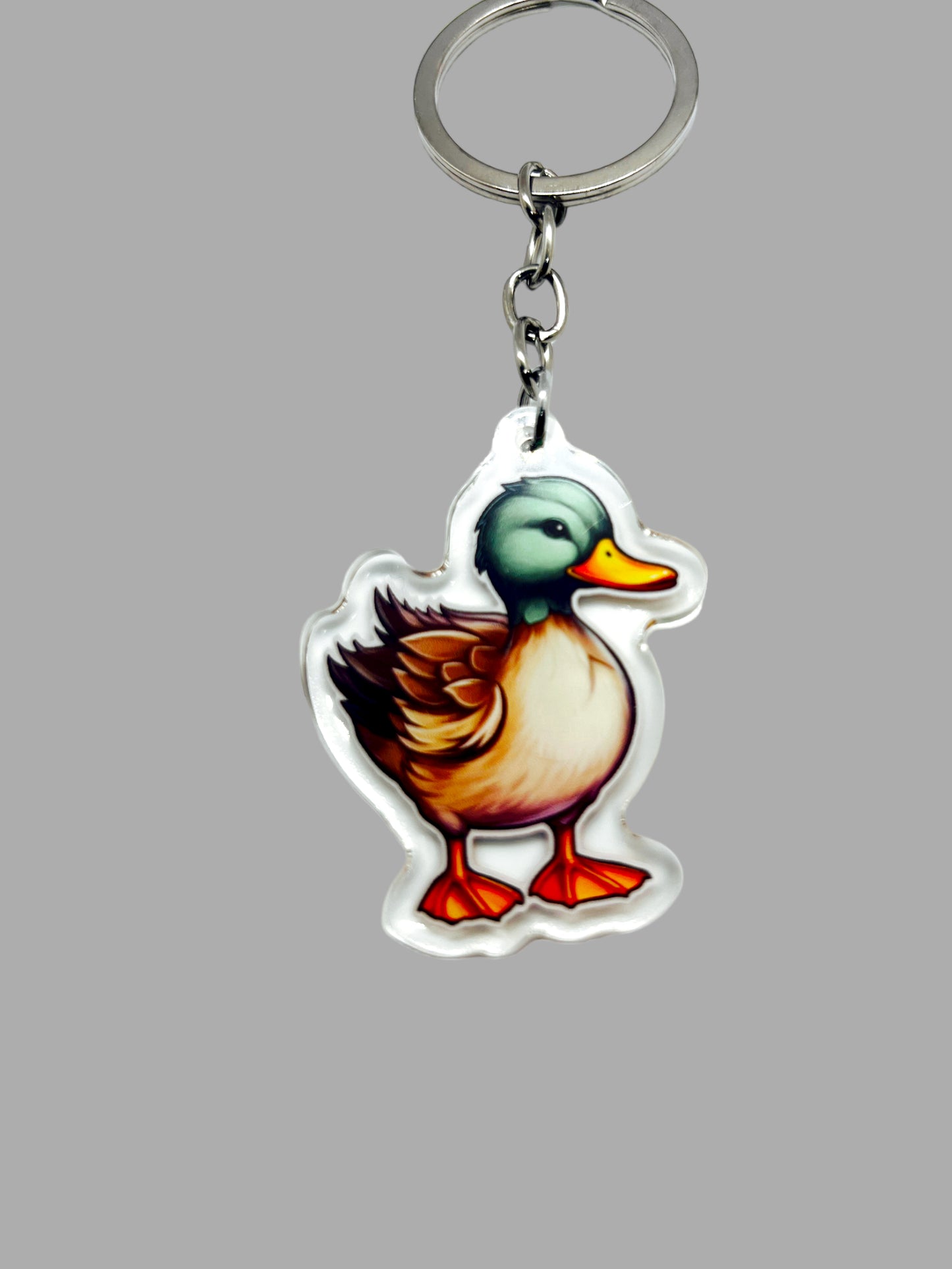 Mallard Duck Wildlife Kawaii  birds Acrylic Keychain