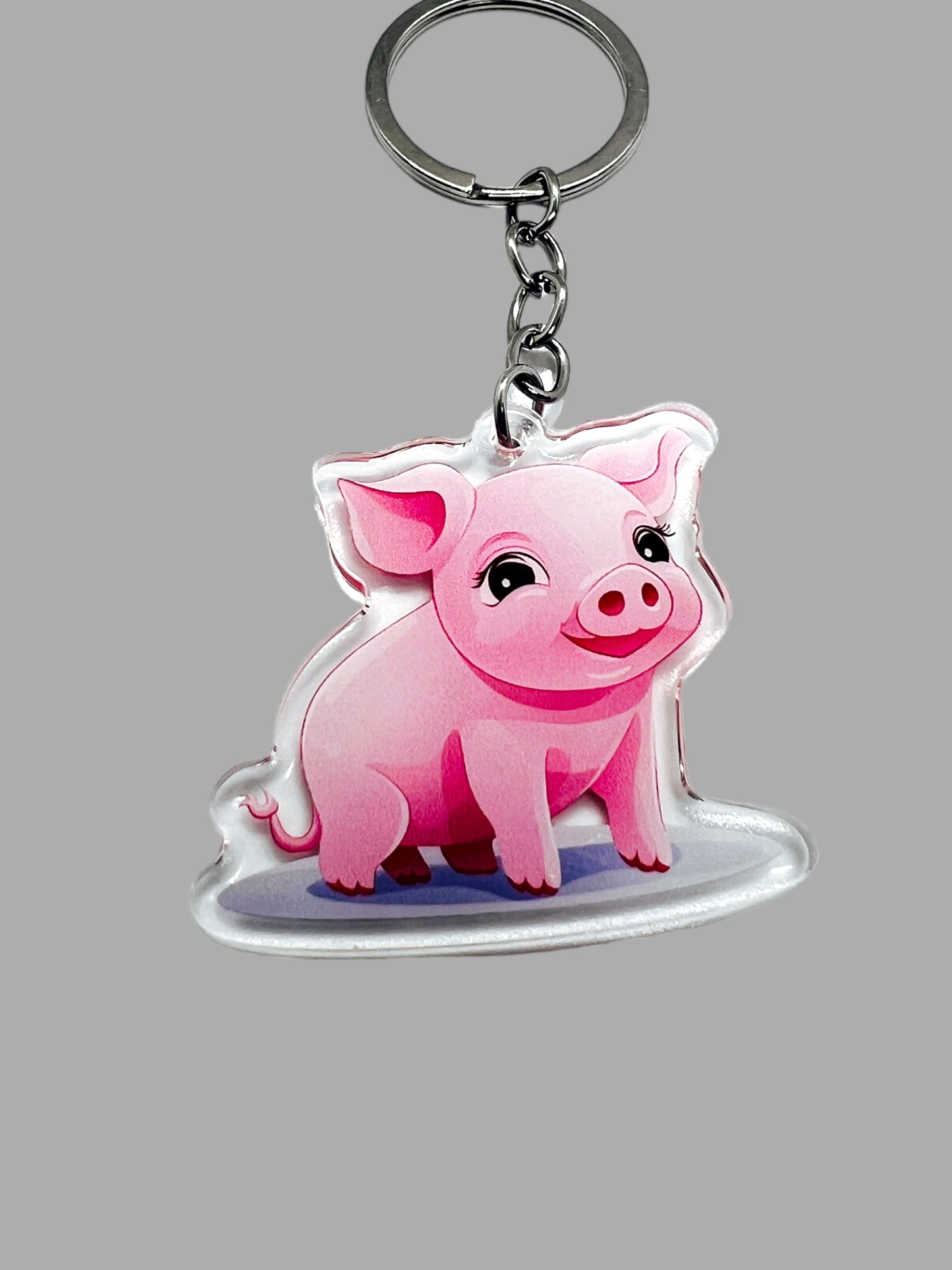 Pig farm animal Acrylic Keychain