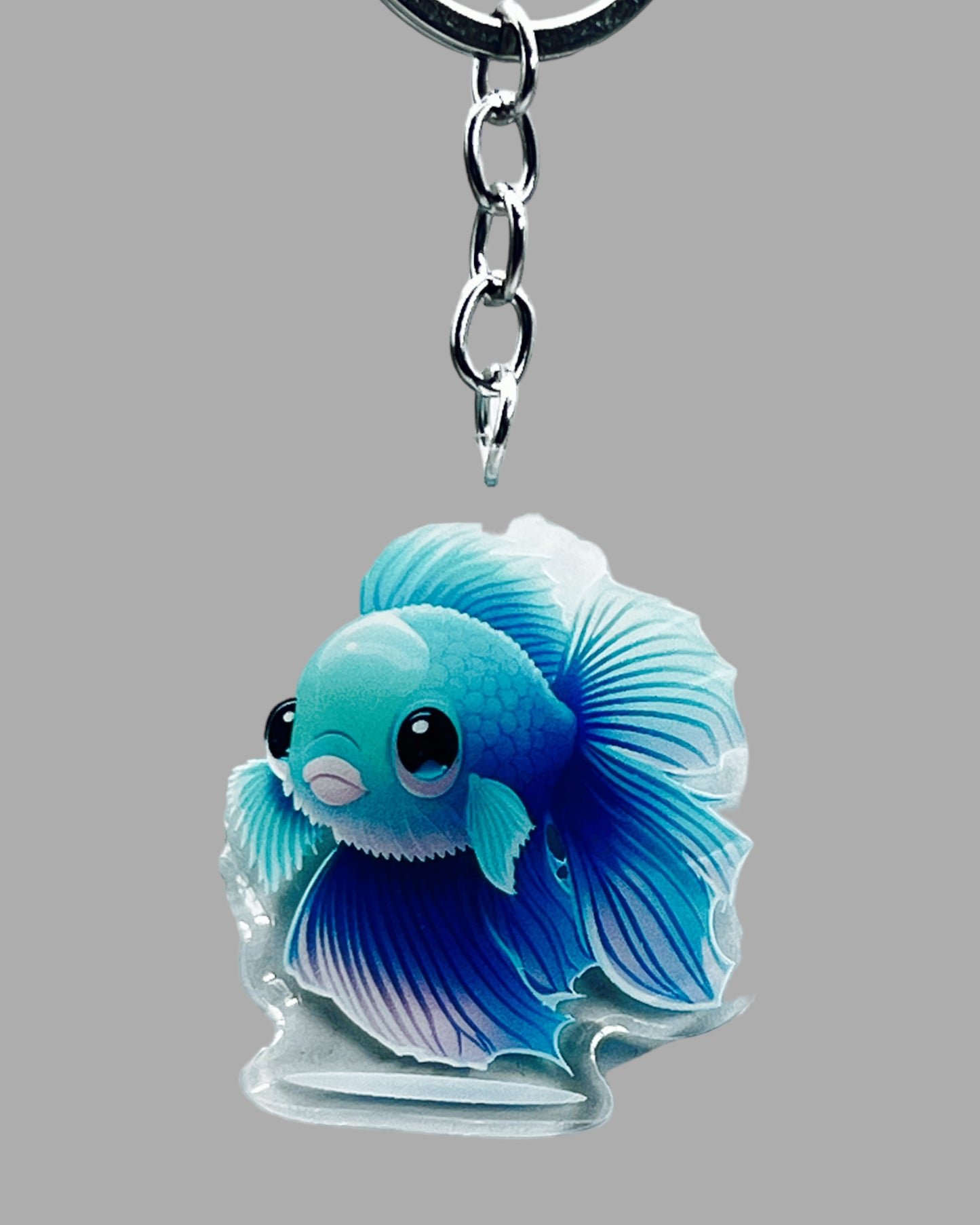 Beta Fish Sealife Acrylic keychain