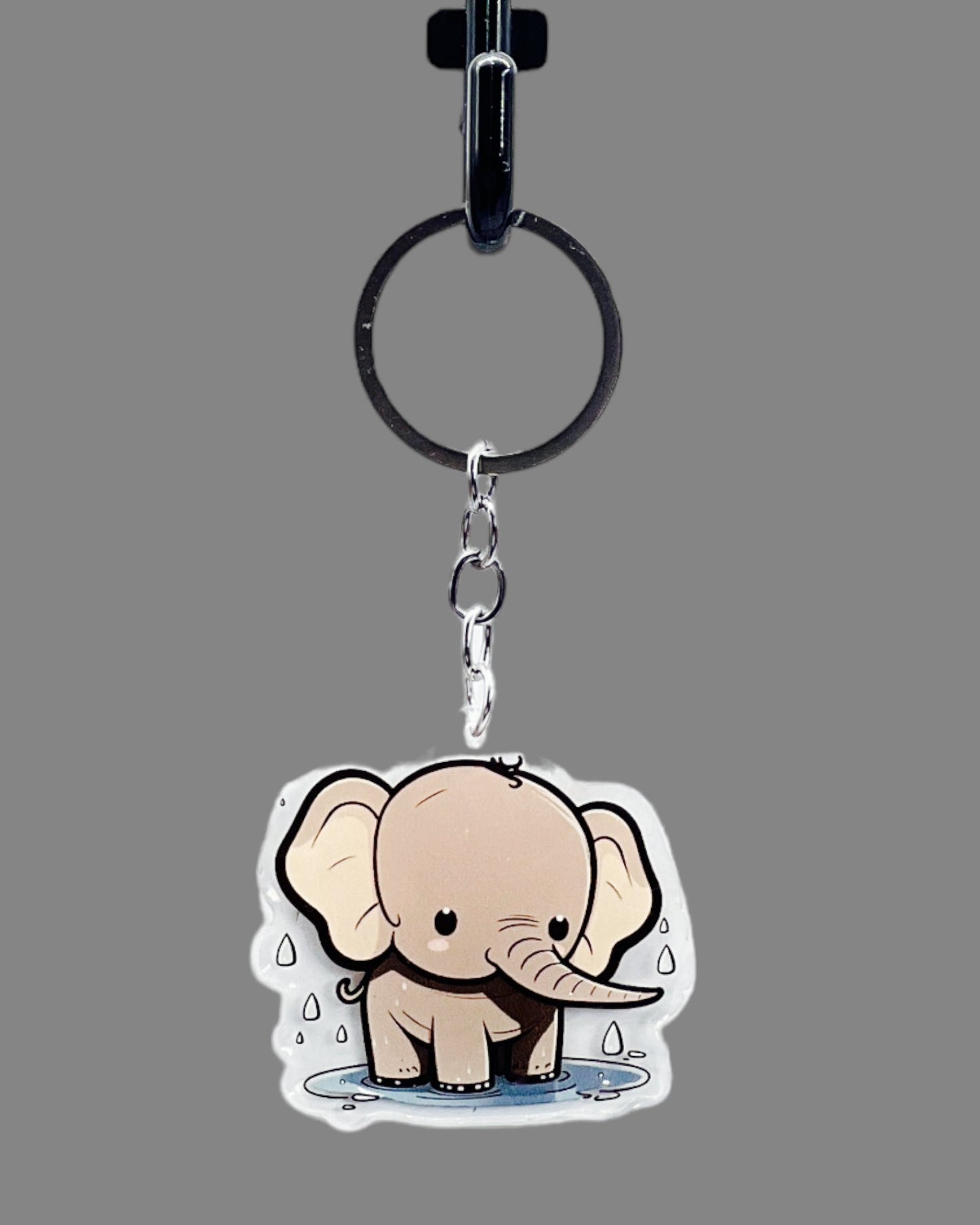 Elephant acrylic keychain