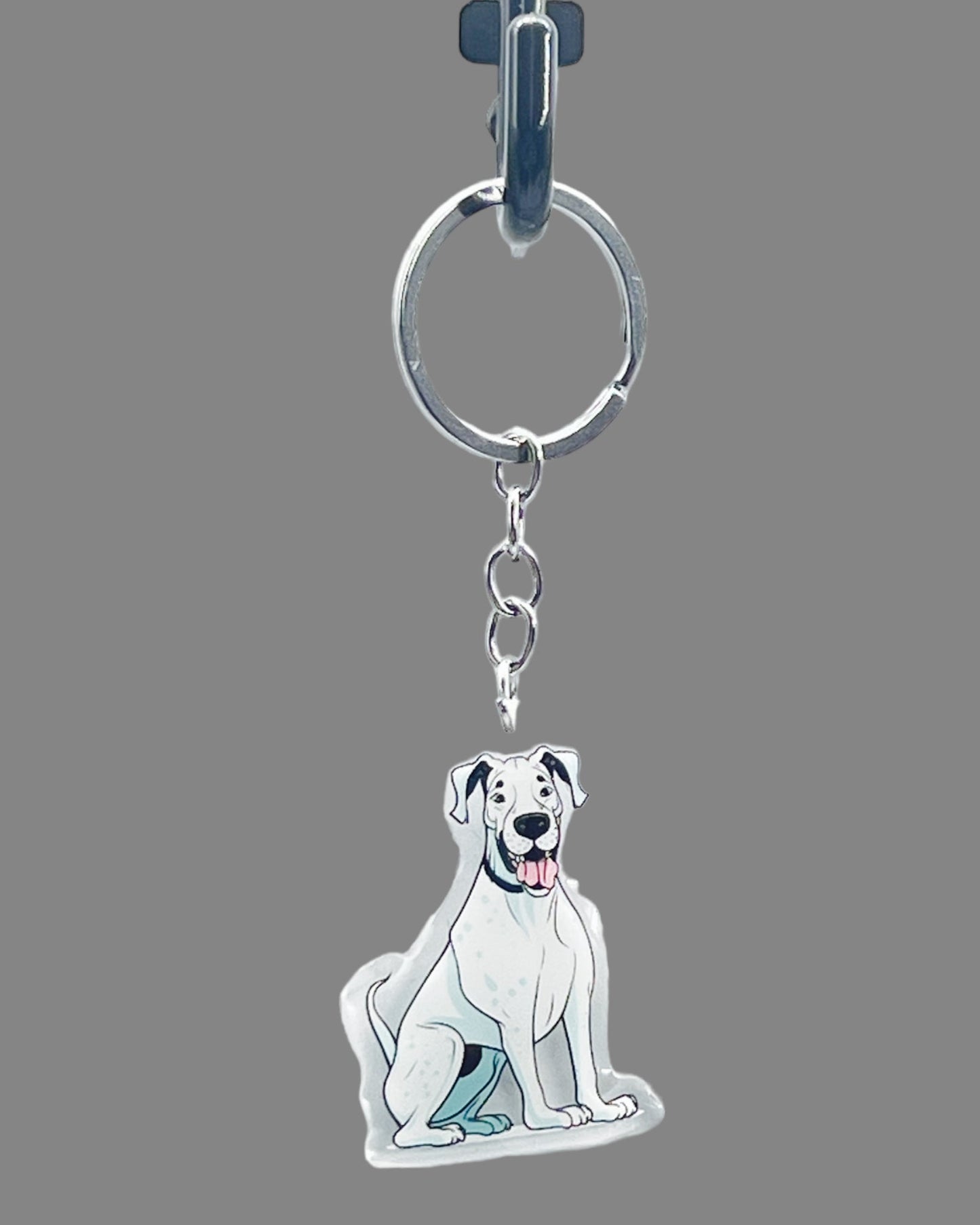 Great Dane Dog Acrylic Keychain
