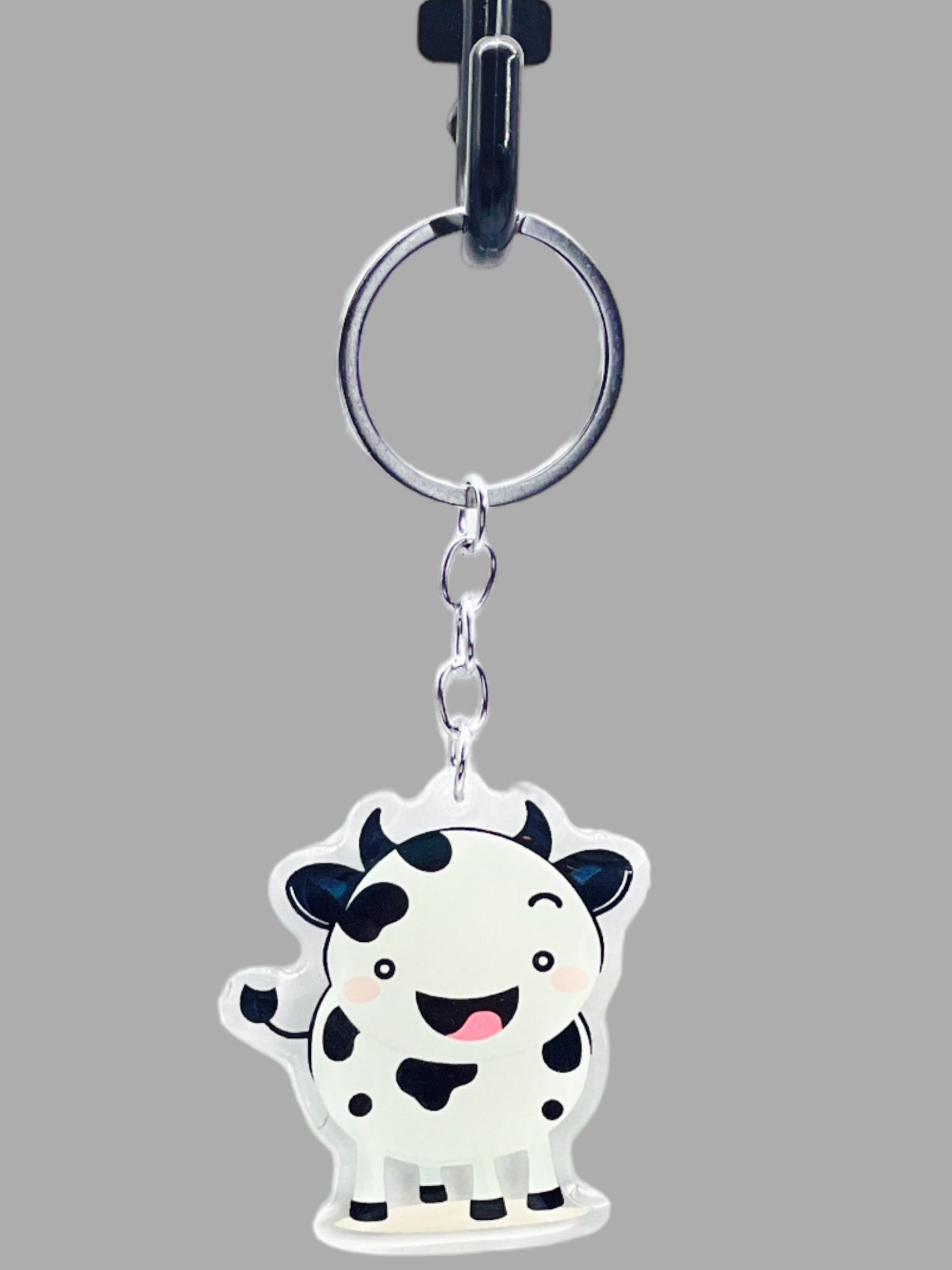 Holstein-Friesian Cow Acrylic Keychain
