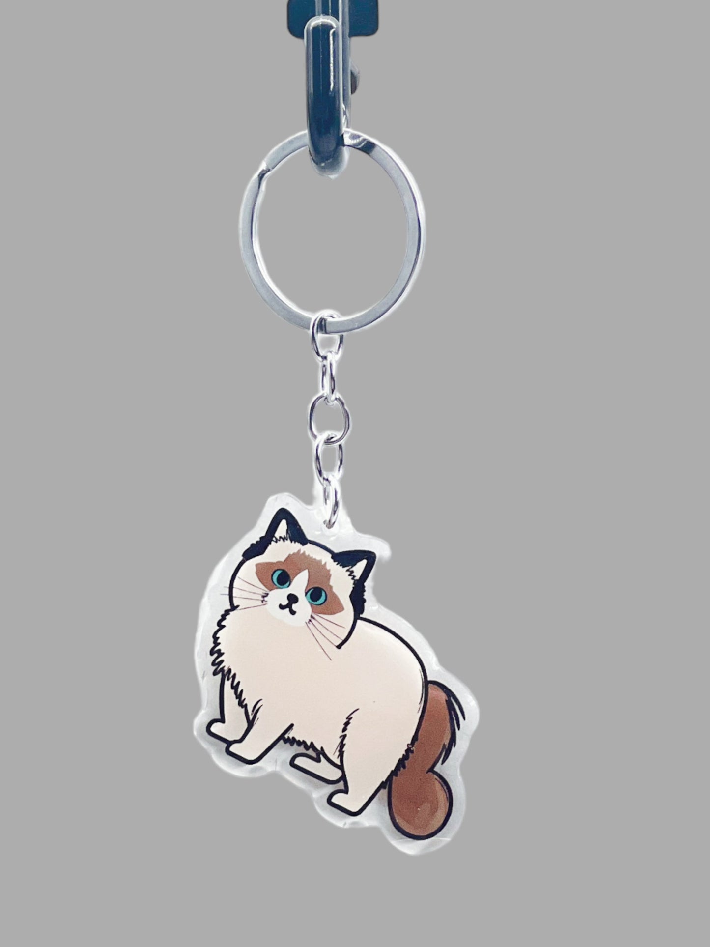 Siamese Cat Acrylic Keychain