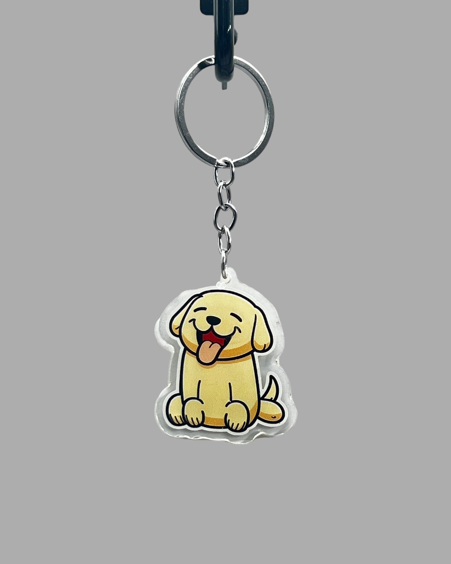 Golden Labrador Dog Acrylic Keychain