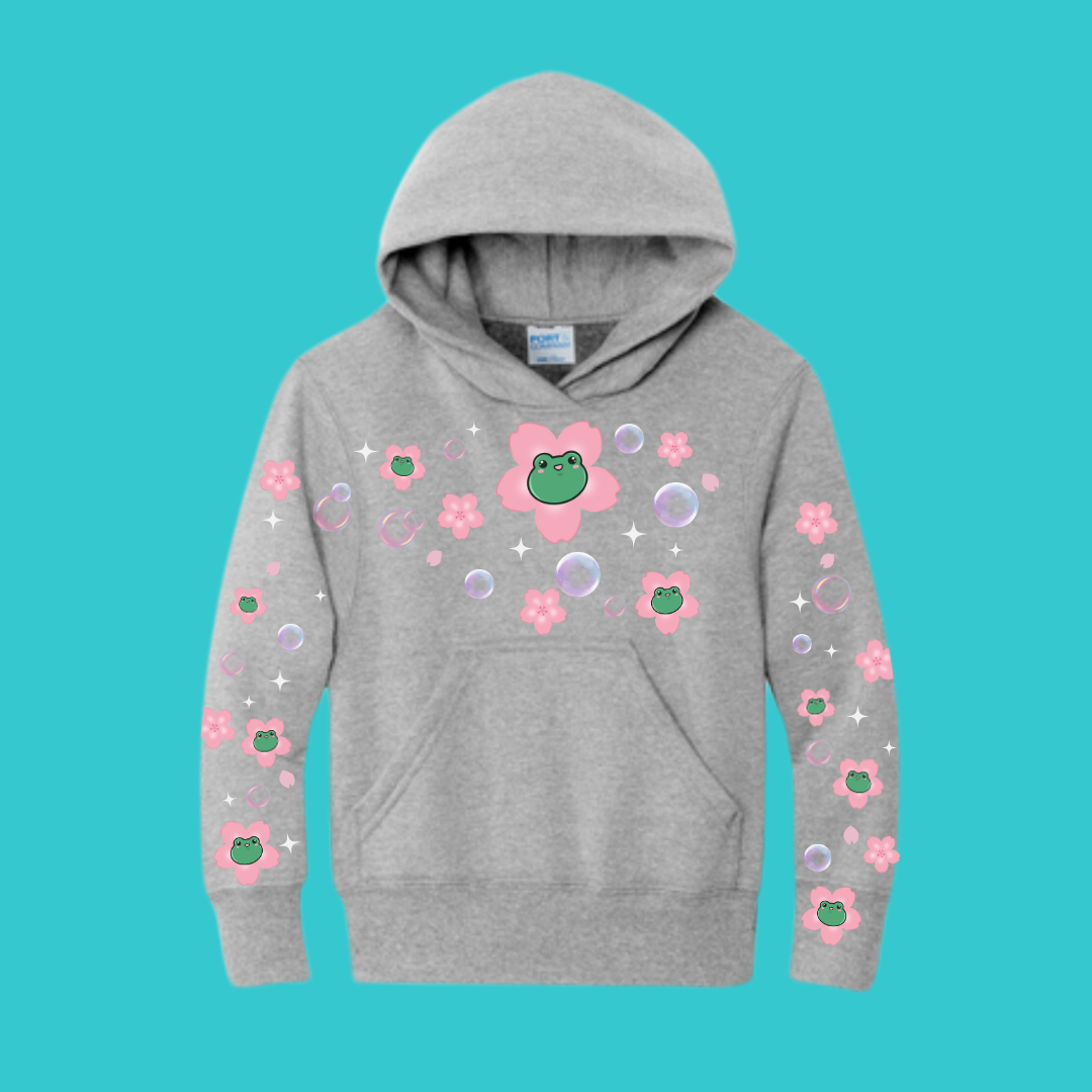 Blossom Froggie  Youth Hoodie