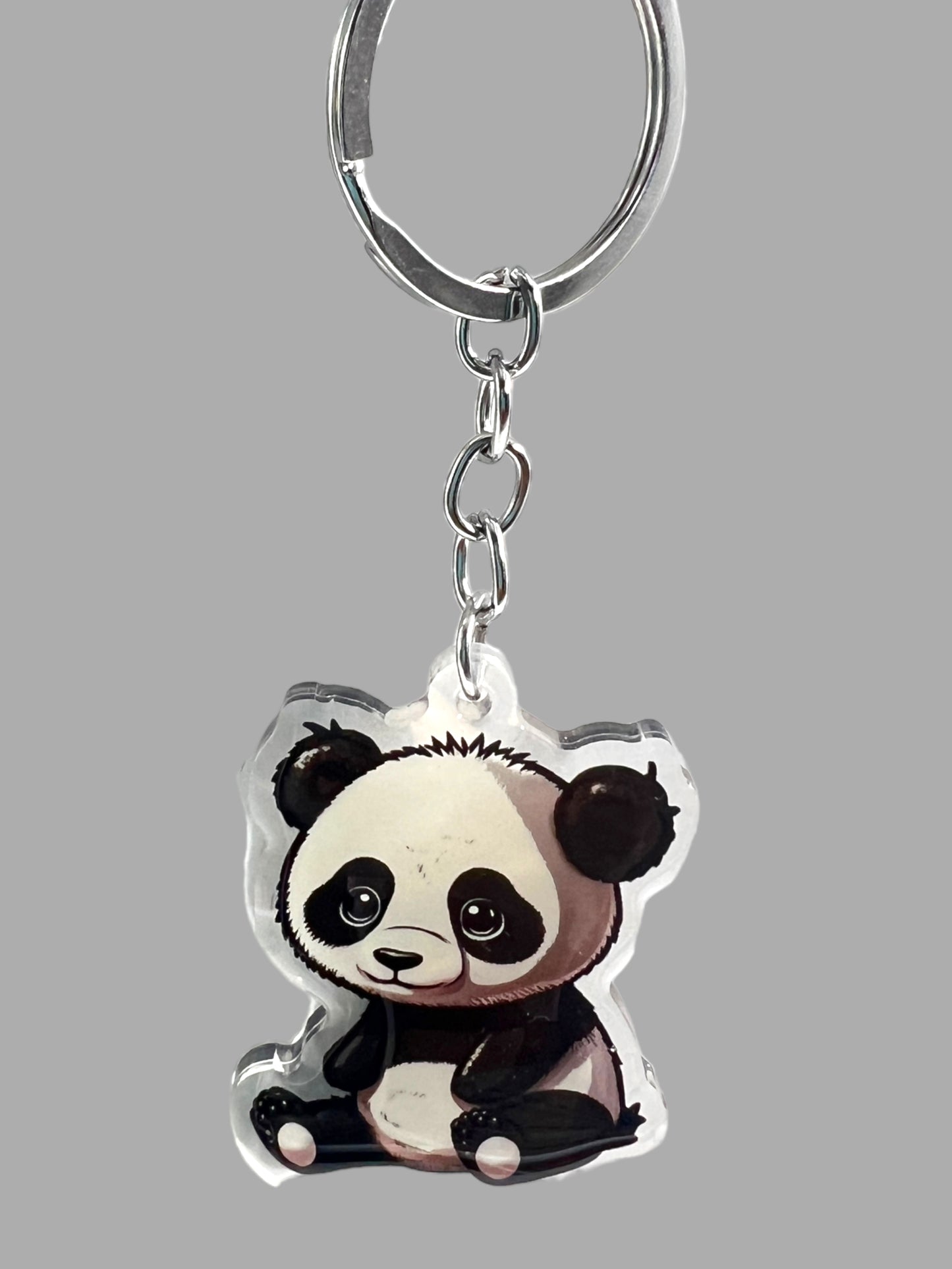 Panda Bear Acrylic Keychain