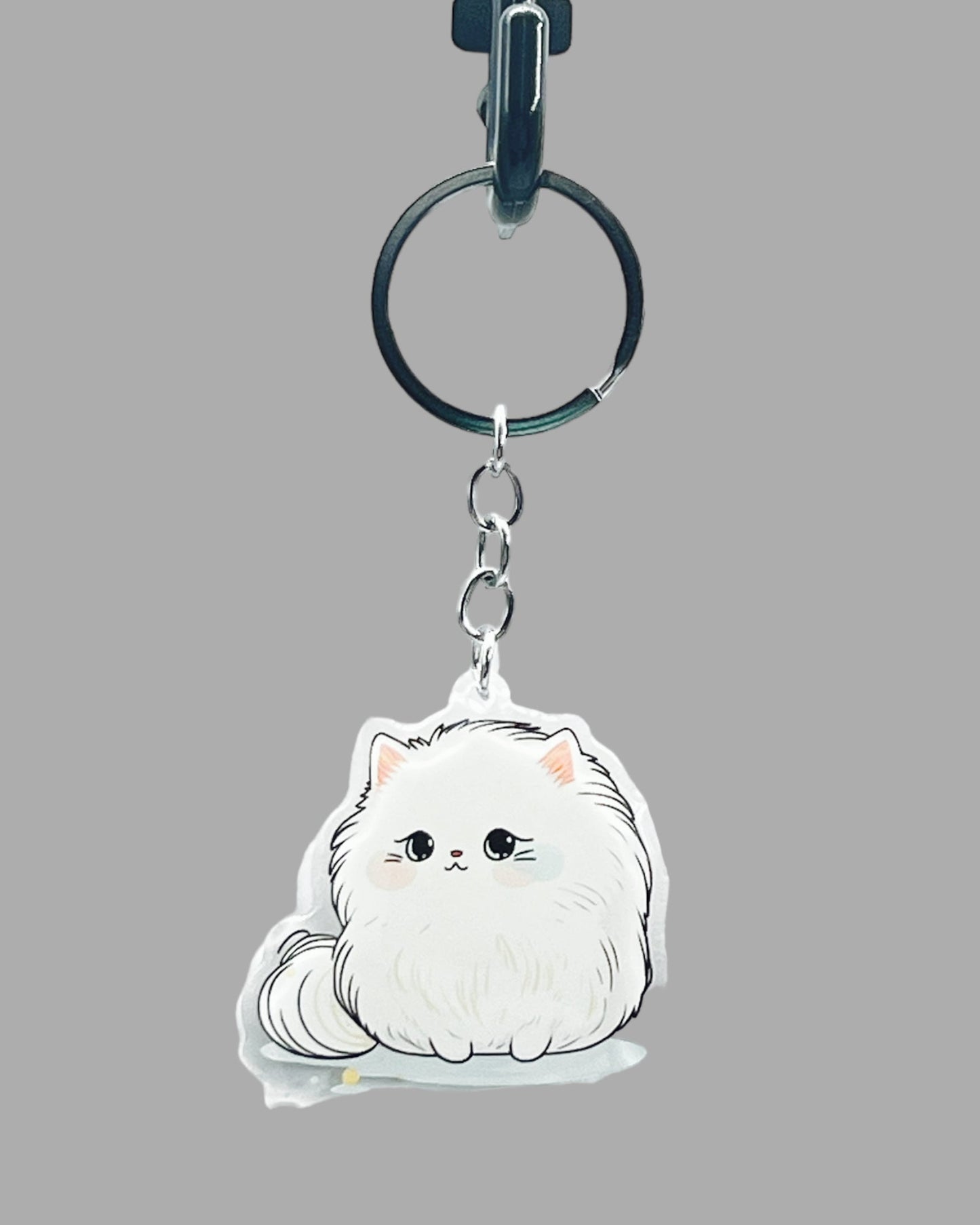 Persian Cat Acrylic Keychain