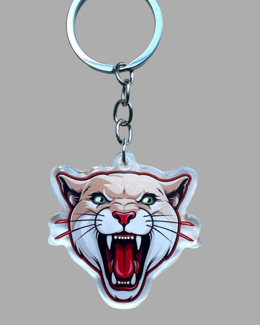 Cougar wildlife acrylic keychain