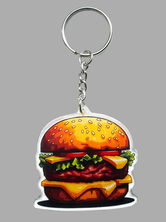 Hamburger food lover gift acrylic keychain other